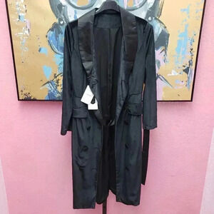 Coeur de Vague Black Velvet Overcoat/Dress